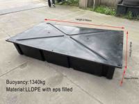 Blocs de mousse modulaires en plastique pour ponton, système de quai sec, plateforme de baignade, kits de bateau en polystyrène, quais flottants en béton à vendre