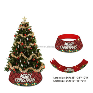 Personalized Christmas <strong>Tree</strong> <strong>Collar</strong> Skirts Fabric Christmas <strong>Tree</strong> Ring <strong>Collars</strong> for <strong>Tree</strong> Stand Cover Base Xmas Skirts - Product Image 4