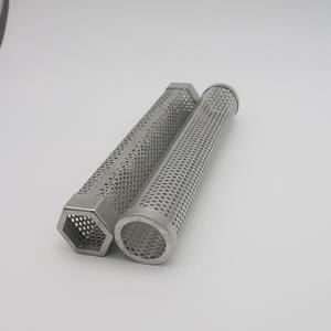 304 дымовая труба для барбекю из нержавеющей стали, бытовой металлический круглый генератор холодного дыма, шестиугольная 12-дюймовая дымовая трубка - Product Image 3