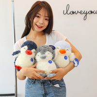 Peluche pingouin en tissu de coton doux de haute qualité, respectueuse de la peau, pour la sécurité des enfants et la décoration de la maison