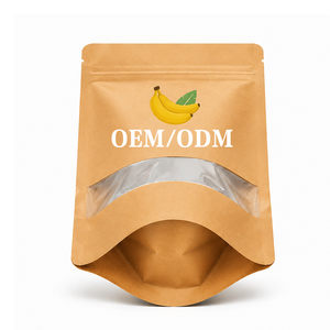 Sachet Doypack en papier kraft thermoscellable de qualité alimentaire, personnalisé et réutilisable, avec fenêtre, pour thé et aliments, fabriqué en Chine - Product Image 2
