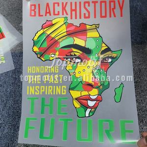 Conceptions de cartes de l'<span class=keywords><strong>Afrique</strong></span> de l'<span class=keywords><strong>histoire</strong></span> des Noirs véritables imprimables personnalisées Appliques d'impression par transfert de vinyle thermocollantes - Product Image 3