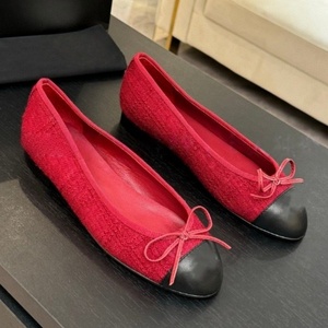 High Quality Round Toe Bowknot Design Footwear Summer Women Genuine Leather Casual Flat Shoes Fashion Luxury Brand Ballet Shoes - Product Image 3