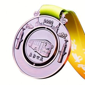 Médailles personnalisées pour les Jeux sportifs de <span class=keywords><strong>Paris</strong></span> 2024, pas chères, en métal, pour baseball, football, marathon, <span class=keywords><strong>handball</strong></span>, avec médaillon rotatif - Product Image 3