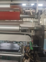 Ventes directes d'usine TC semi-automatique travail du bois porte en PVC MDF Hot GULE Machine à stratifié de bois
