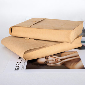 Factory Wholesale Customized Printed Thick Big Size <b>Gift</b> Packaging Book Bag Note Book Packaging Bag With Button - Product Image 3