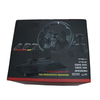Volant de Course AP7 270 7-en-1 avec Retour de Vibration pour PC/PS3/PS4/Xbox One/Xbox 360/Switch et Levier de Vitesse