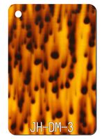 Feuille acrylique jaune acétique à motif léopard en écaille de tortue découpée au laser pour mur