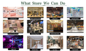 Özel Tasarım Lüks Mavi Tonlu Kuaför Salonu Düzeni Tasarımı Özel Ölçü Vitrinler Tek Noktadan Ticari Alan Özelleştirme Hizmeti - Product Image 5