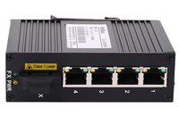 10/100m taux de transmission de fibre optique à rj45 convertisseur de média 5 ports commutateur industriel