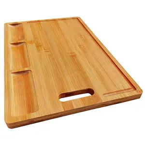 QUAWE Newly Designed Bamboo Wood Polishing Design Wood Cheese Board Kitchen Gift Bamboo Cutting Boards