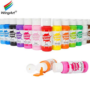 Oferta Relámpago 50% de Descuento <span class=keywords><strong>en</strong></span> Set de Pintura Acrílica Económica de 2oz 59ml con 13 Colores, Pintura Soluble <span class=keywords><strong>en</strong></span> Agua para Arte, Vidrio, Lienzo, WingArt Factory - Product Image 3