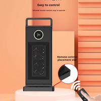 Nouveau radiateur de bureau portable télécommandé, petit, économe en énergie, alimentation USB, élément chauffant PTC, régulateur de température, anti-renversement