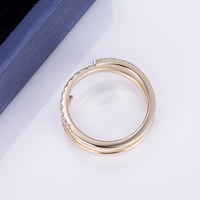 Bague en diamant de laboratoire personnalisée en spirale élégante en or 14 carats Messi Jewelry MS-565