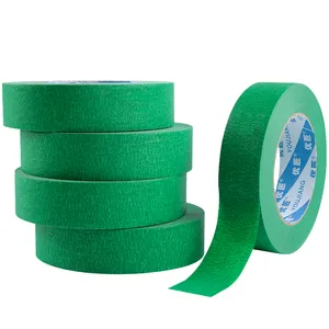 YJ Blue Green Painters Washi Tape Production Clean Removal Multi Surface High Viscosity Painting Masking Tape