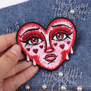 Оптовая Продажа, Вышивка с изображением мультяшных животных, Железный патч на заказ, высококачественный вышитый логотип, патчи для одежды, шляпы, сумки - Product Image 5