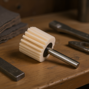 TTAKE Disque à lamelles en feutre 60x30 mm, tige de 6 mm, tampon de polissage pour métal et bois - Product Image 3