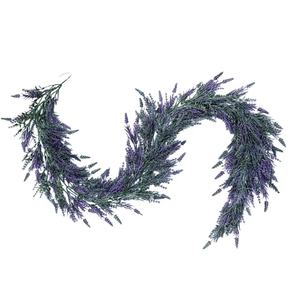 Guirlandes artificielles de lavande 100cm 200cm en plastique pour décorations de table de mariage, banquets et décoration intérieure - Product Image 2