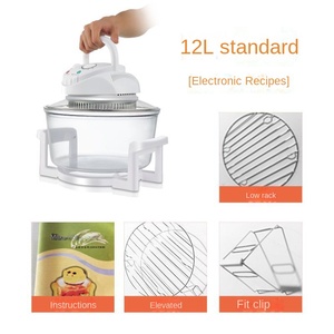 Freidora de Aire Moderna de Vidrio con PTFE Antiadherente y Protección de Seguridad, 12L, Venta al por Mayor de Fábrica, Repuesto para Convección Flavor Wave Turbo - Product Image 5