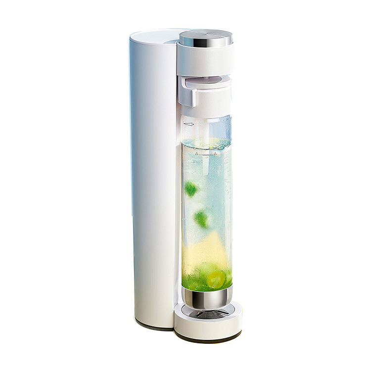 XP-013C Macchina per Acqua Frizzante Bianco Perla con Bottiglia d'Acqua da 1L