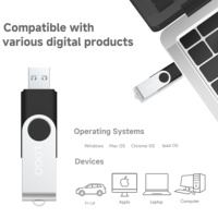 Memoria USB 2.0 Giratoria de Alta Velocidad, 512MB, 1GB, 2GB, 4GB, 8GB, Personalizable, Venta al Por Mayor