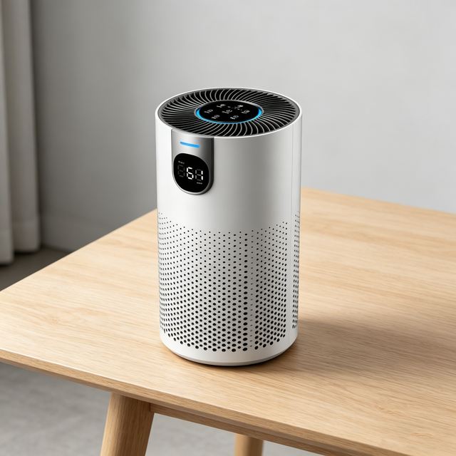 Plastic case Oem Home air Purifier Aircleaner Hepa 13 Activated Carbon Desktop air Purifier with Negative Anion/UV Optional