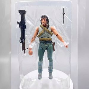 Figurine d'action NECA Movie First Blood <span class=keywords><strong>Rambo</strong></span> Battle Survival Edition <span class=keywords><strong>Stallone</strong></span> 7 pouces en PVC, modèle en boîte colorée - Product Image 4