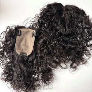 ท็อปเปอร์ผมแท้<span class=keywords><strong>สำหรับ</strong></span>ผู้หญิง แบบไหมฉีด ติดแนบเนียน ไม่เห็นรอยต่อ <span class=keywords><strong>ผม</strong></span>ตรง/หยิกแบบลาติน สั้น กำลังขายดี - Product Image 3