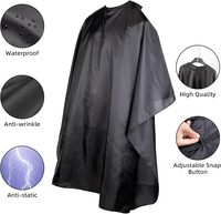 Cape de Barbier Personnalisée avec Logo pour Hommes – Polyester Imperméable pour Coiffeur et Salon de Beauté