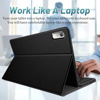 Coque de clavier avec pavé tactile rétroéclairé sans fil magnétique détachable et fin pour Lenovo Tab P11 2ème génération 11,5 pouces TB350 2023