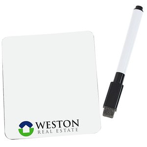 Bloc-notes magnétique personnalisé avec logo, 4 x 3 1/2 pouces, pour réfrigérateur, promotionnel, cadeau d'entreprise, notes adhésives - Product Image 1