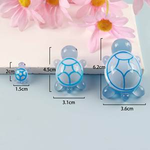 Nouvelle tortue en résine luminescente miniature, décoration de jardin, souvenirs de tortues, animaux marins, petites créations en résine, jouets de tortues - Product Image 2