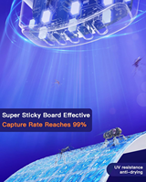Trampa para Moscas Eléctrica 2025 con Luces UV, Regalo de Navidad, Trampas Electrónicas para Mosquitos con Almohadillas Adhesivas, Trampas para Insectos