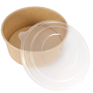 Muestra gratuita de platos, tazones y vasos de papel biodegradables, desechables, reciclables y de calidad alimentaria para ensaladas, refrigerios y leche para llevar. - Product Image 2
