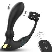 Masseur de prostate en silicone à télécommande S-HANDE, plug anal IPX7, anneau pénien, jouets sexuels pour hommes