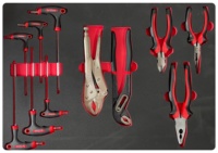 Juego de Herramientas Manuales CRV de 201 Piezas con Bandeja de Almacenamiento EVA, Kit de Herramientas Combinadas Completo para Garaje, Taller, Reparaciones del Hogar