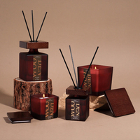 LUFU Ensembles de diffuseurs à bâtonnets en verre ambré en gros, étiquette personnalisée, parfum longue durée, base de diffuseur à bâtonnets Augeo pour la maison et l'hôtel