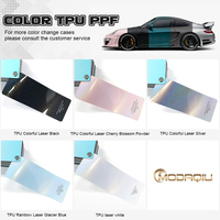 Film de protection de peinture pour carrosserie de voiture MODAQIU de haute qualité, auto-réparateur, changeant de couleur, résistant aux UV, en TPU, coloré, laser, PPF, 7,5 mil, en rouleau