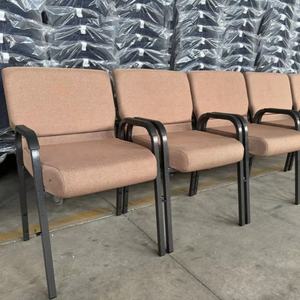 Sillas de Iglesia Apilables al por Mayor, Sillas de Iglesia de Aluminio con Reposabrazos para <span class=keywords><strong>Pastor</strong></span>, Sillas de Teatro Enlazables para Auditorios - Product Image 1