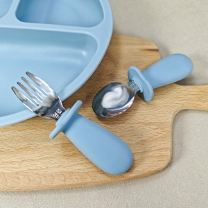 Ensemble repas pour enfants du meilleur fournisseur, assiette à ventouse en silicone de qualité alimentaire, kit d'alimentation pour bébé, directement de l'usine - Product Image 6