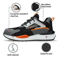 Chaussures de sécurité légères pour hommes avec embout en acier, vente directe OEM de la marque GUYISA