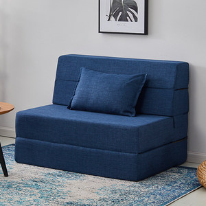 Materasso Pieghevole, Divano Letto Pieghevole, Topper Materasso in Schiuma ad Alta Densità da 4 Pollici, Letto Portatile per Ospiti con Rivestimento Rimovibile e Lavabile - Product Image 1