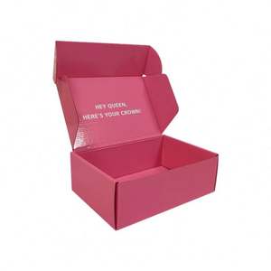 Factory Customized Gold Logo Shipping Box Shampoo Packaging Corrugated Box With <b>Sealing</b> Tape Pull <b>Strip</b> Paper Box - Product Image 1