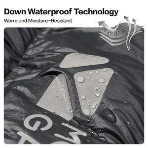 Mobi Garden ถุงนอนสำหรับฤดูหนาวน้ำหนักเบา800ก., ถุงนอนขนห่าน G800จิ้งจอกอาร์กติกน้ำหนักเบาสำหรับการผจญภัยกลางแจ้ง-จัดอันดับ5 °C - Product Image 3