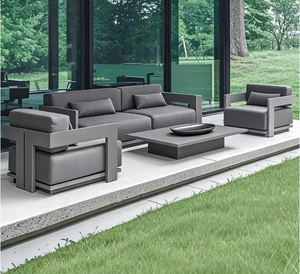 Ensemble de meubles d'<span class=keywords><strong>extérieur</strong></span> de luxe, ensemble de canapés d'<span class=keywords><strong>extérieur</strong></span> modernes en <span class=keywords><strong>aluminium</strong></span>, meubles de jardin, canapé d'<span class=keywords><strong>extérieur</strong></span> imperméable, meubles de patio - Product Image 1