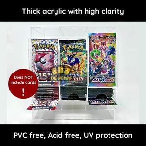 Pour distributeur de booster durable à 3 emplacements pour cartes à collectionner <span class=keywords><strong>Pokemon</strong></span> écologique s'adapte facilement à toute la boîte de booster améliore la magie D - Product Image 3