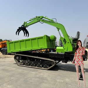 Envío gratis CE EPA Capacidad de carga Todo terreno Granja Camión sobre orugas Transporte 1 2 3 5 Ton Carga Transporte Vehículo Volquete de orugas - Product Image 1