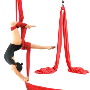 Artistic Performance Exercises Fitness Nylon Fabric Pilates Yoga <b>Swing</b> Aerial Silk Silks Flying <b>Hammock</b> Set Dance Strap Loop - Product Image 2