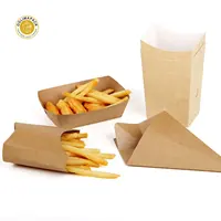 Einweg-Lebensmittel behälter paket Kraft papier zum Mitnehmen Mitternachts-Snack box