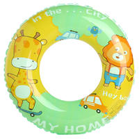 Bouée de natation gonflable épaissie pour enfants, motif girafe et lion, pour bébés, à porter sous les aisselles, pour parc aquatique